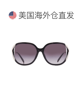自营Coach Gradient Grey Oval Sunglasses HC8396U 50028G 56 -