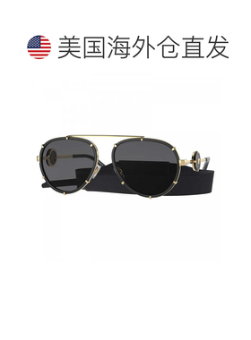 自营versaceVE2232 143887黑色/灰色-黑色 美国奥莱直发