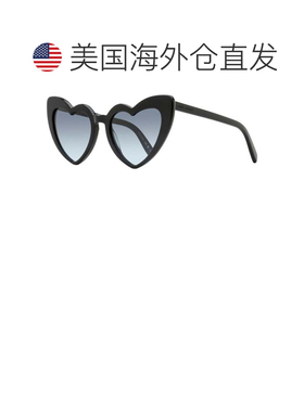 自营saint laurent圣罗兰女士LouLou心形太阳镜SL 181 008黑色54m