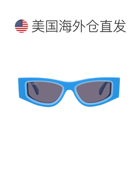 自营Off-White Andy Dark Grey Irregular Unisex Sunglasses OER