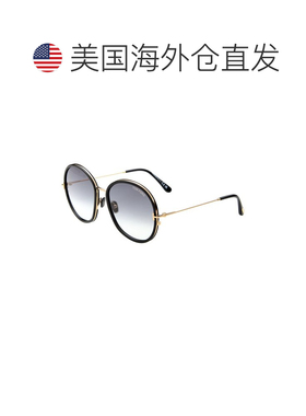 自营Tom Ford女款Hunter-02 58mm太阳镜-黑色 美国奥莱直发