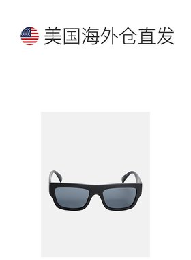 自营guessNarrow Square Plastic Wayfarers - black 美国奥莱直
