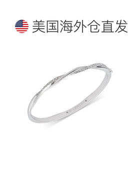 1h可退 【美国直邮】Givenchy密镶扭纹手镯镶钻设计款手环情人礼