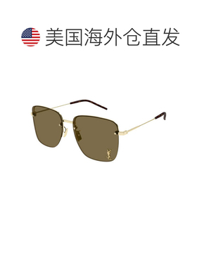 自营saint laurentSL 312 M 014金色/棕色-金色 美国奥莱直发配饰