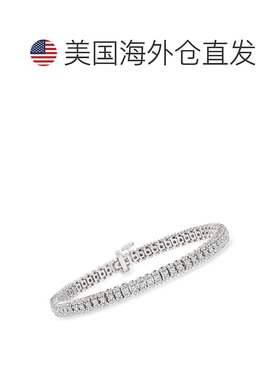 自营 925 纯银 Ross-Simons 钻石网球手链 - 7 英寸 美国奥莱直发