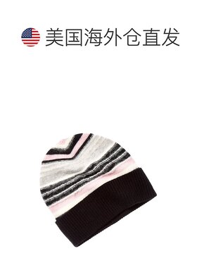 自营Phenix Fuzzy Stripe Cashmere Beanie - black 美国奥莱直发