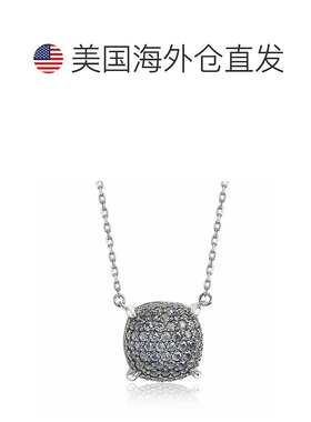 自营 Suzy Levian 纯银蓝宝石和钻石口音密钉簇状项链 - 蓝色 美