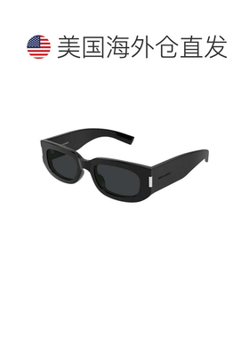 自营Saint Laurent Sunglasses Rectangle Full Rim, Black Frame