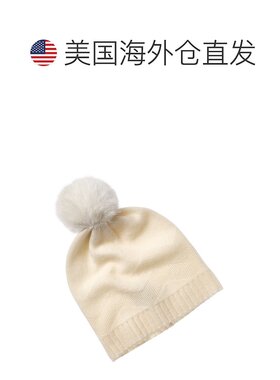 自营Phenix Zig-Zag Texture Cashmere Beanie - white 美国奥莱