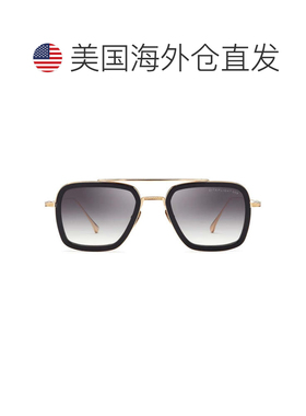自营ditaFlight.006 Bold Square Frame Sunglasses with Gold Me