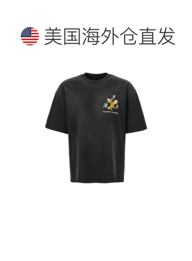 自营Amiri Men's Crystal Eagle Tee T-Shirt - black 美国奥莱直