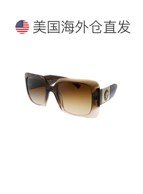 自营Versace  VE 4405 533213 Womens Rectangle Sunglasses - br