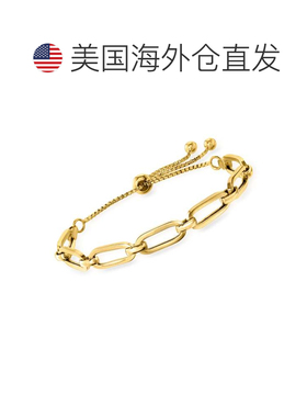 自营Ross-Simons Italian 18kt Gold Over Sterling Paper Clip L
