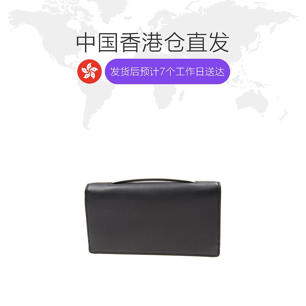 天猫国际探物美国香港直邮Dior 迪奥 女士黑色牛皮蜜蜂装饰皮夹手拿包 M3400CVWV-91