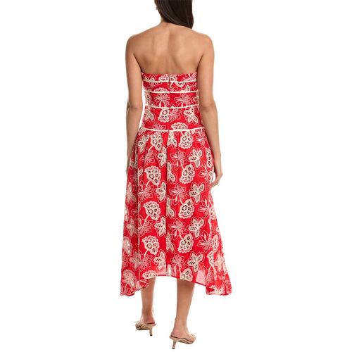 自营Ramy Brook Blanca Dress - Red 吊带连衣裙美国直发奥莱 - 图2