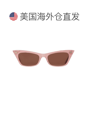 自营Valentino Brown Cat Eye Ladies Sunglasses VLS-176 B 51 -