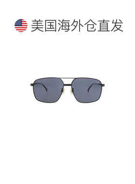 自营dunhill飞行员镜框钛金太阳眼镜-黑色黑色蓝色 美国奥莱直发