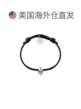 自营philipp pleinFRIENDSHIP SKULL Bracelet - black/stainless