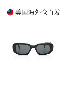 自营Prada Symbole Rectangular Sunglasses - black 美国奥莱直