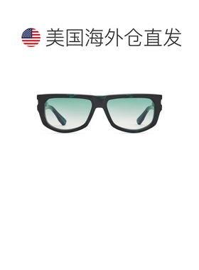自营dita深绿色Pridm渐变方形醋酸纤维太阳眼镜-黑色 美国奥莱直