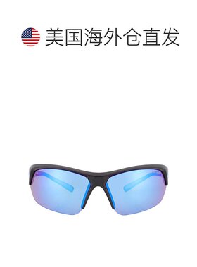自营Nike Blue Mirror Wrap Men's Sunglasses NIKE SKYLON ACE M