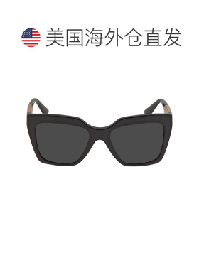自营Versace Dark Gray Square Ladies Sunglasses VE4418 GB1/87