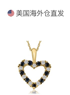 自营 pompeii31/2 克拉 14k 白金、黄金或玫瑰金蓝色蓝宝石和钻石