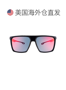 自营Carrera Blue Shaded Red Square Men's Sunglasses CARRERA