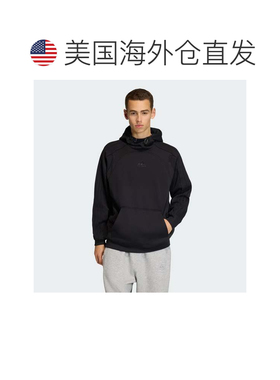 自营Men's adidas SPACER CUTLINE HOODIE - black 美国奥莱直发