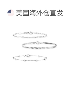 自营RS Pure by Ross-Simons Sterling Silver Jewelry Set: Curb