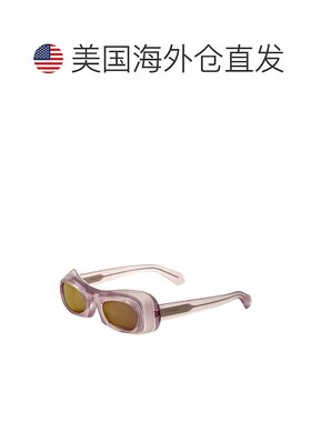 自营 salvatore ferragamo菲拉格慕女式51毫米紫色太阳镜-透明淡