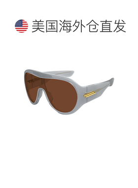 自营bottega venetaBV1345S 004透明灰色/棕色-透明灰色 美国奥莱