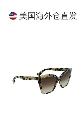 自营 Lanvin 醋酸纤维女士太阳镜 - 灰色 美国奥莱直发