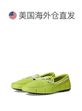 自营SWIMS Braided Lace Loafer Men's Citron Green Slip-On Com