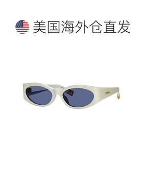 自营Jacquemus Sunglasses Cat Eye Full Rim, White Frame And B