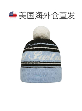 自营Bally 6302900 Poolside/Black Cashmere Switzerland Beanie