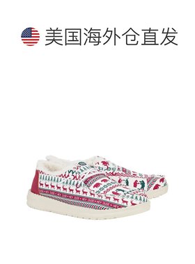 自营Hey Dude Wendy Holiday Cheers 43009-119 Women's White Sl