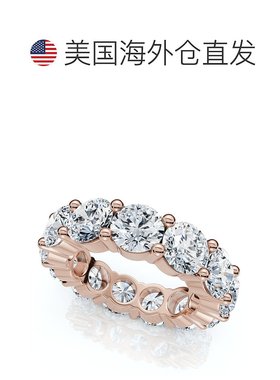 自营 pompeii37Ct Diamond Round Cut Eternity Ring 14k Gold La
