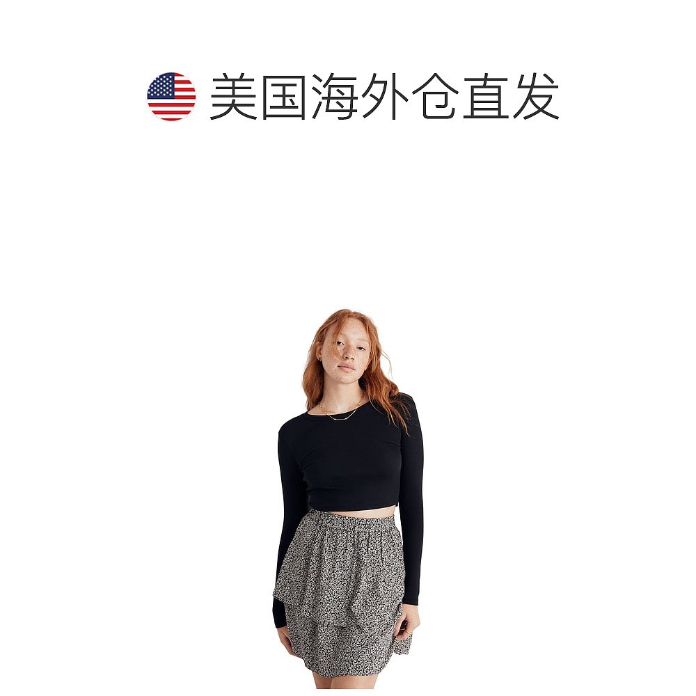 【美国直邮】madewell 女士 针织衫T恤长袖宽松 - 图1