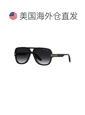 自营Marc Jacobs Sunglasses Aviator Full Rim, Black Frame And