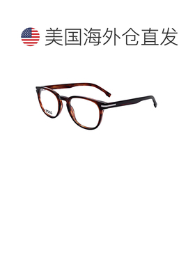 自营Hugo Boss Men's 51 mm Brown Opticals - brown horn 美国奥