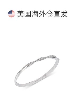 1h可退 【美国直邮】Givenchy密镶扭纹手镯镶钻设计款手环情人礼
