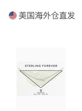 sterling forever精致星座项链 - 银-金牛座 【美国奥莱】直发
