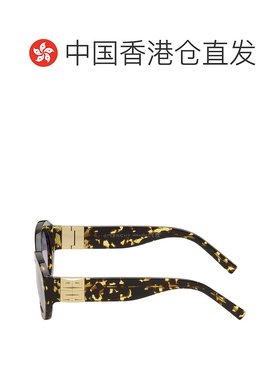 香港直邮潮奢 Givenchy 纪梵希 女士 棕色 4G 太阳镜 GV40091IW52