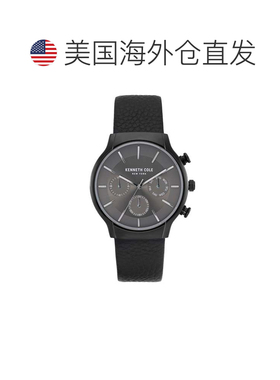 自营Kenneth Cole Men's Classic 42mm Quartz Watch - black 美