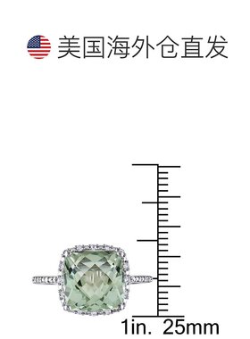 美国直邮Julianna B女士戒指绿色紫水晶百搭简约坚固璀璨高贵配饰