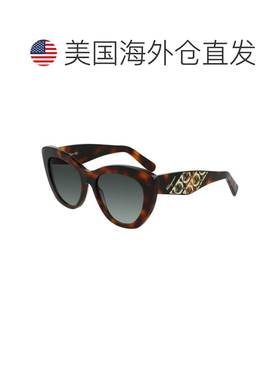 自营Salvatore Ferragamo Acetate Women's Sunglasses - brown