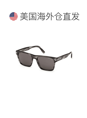 自营Tom Ford彩色哈瓦那醋酸方形灰色男士太阳镜FT1205 56A 55-哈
