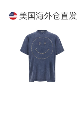 自营Moschino Men's Smiley T-Shirt - blue 美国奥莱直发
