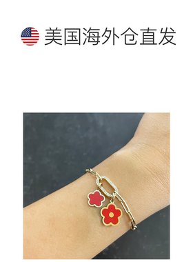 自营 the loveryCoral Flower Charm 13mm - coral 美国奥莱直发